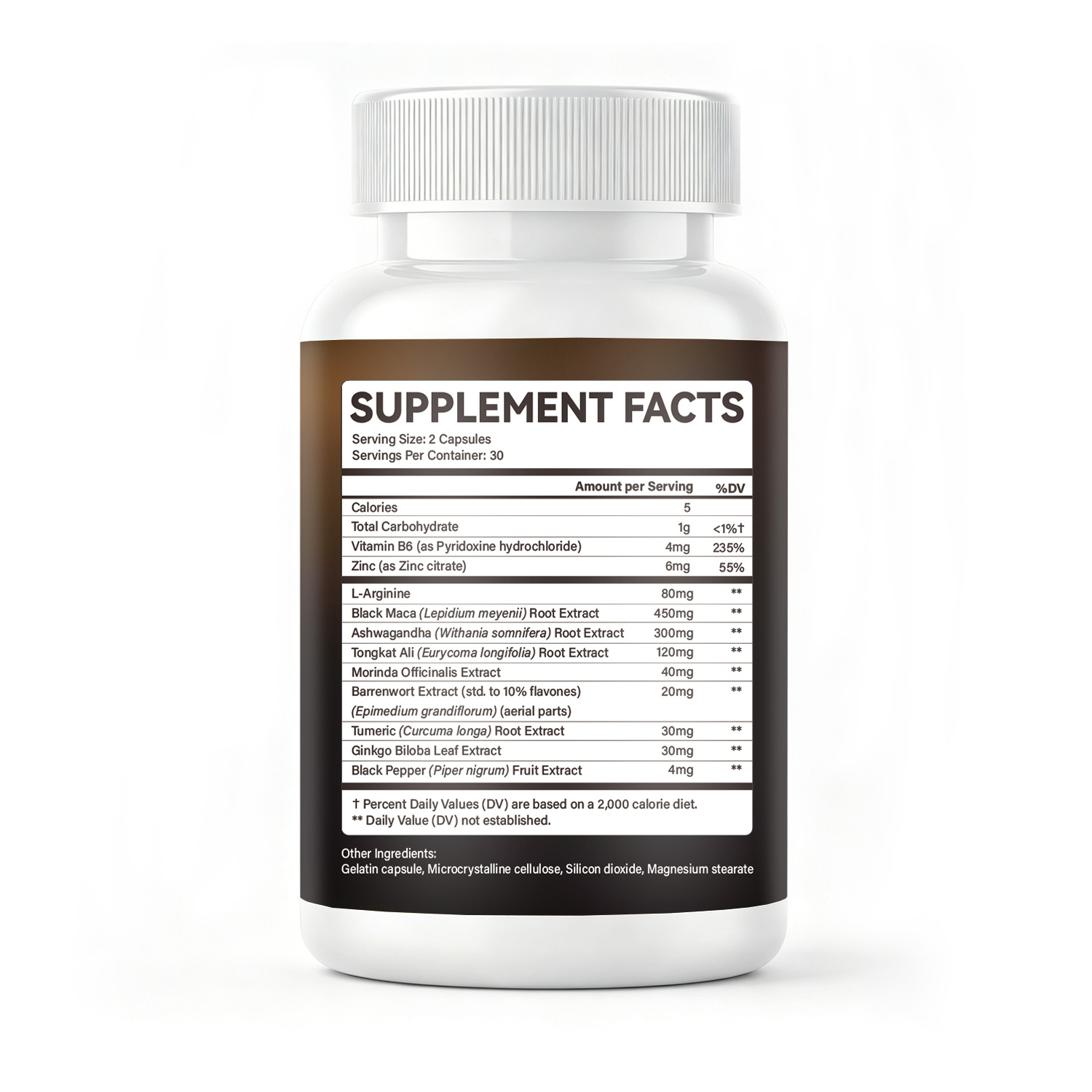 AIDEVI Black Maca + Ashwagandha | Male Energy & Vitality Support